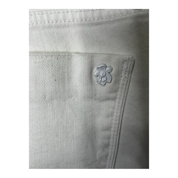 NWOT Black Orchid Mid Rise Ankle Zipper Skinny Jeans White Women's Sz 27 - Picture 8 of 10